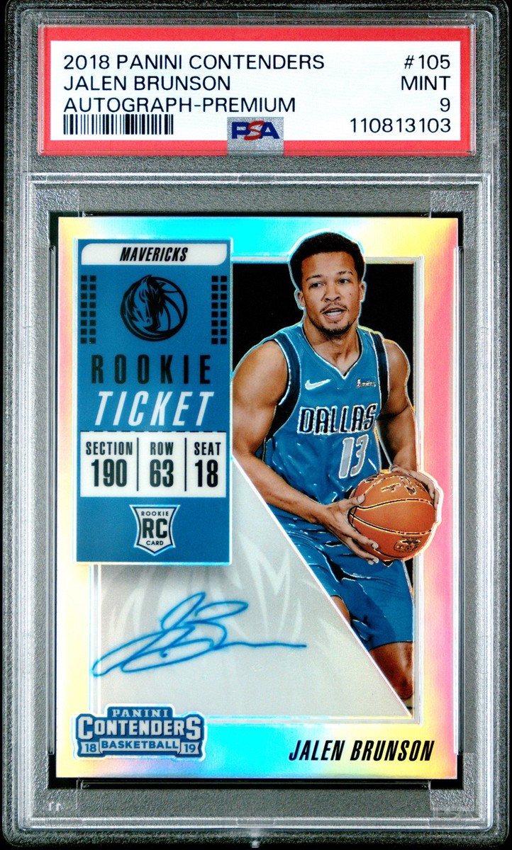2018-19 Panini Contenders - Rookie Ticket Jalen Brunson #105 