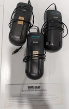 Sega Game Gear Battery Pack Lot Of 3 With Manual Untested Model Number 2105