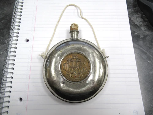 Antique Grand Army of the Republic Reunion Souvenir Canteen Aledig Son Phila Pa