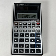 Sharp EL-520 Solar-Powered Calculator - WORKING - VINTAGE