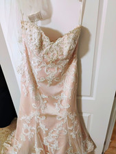 Blush Pink Cosmobella Milano wedding dress. M...
