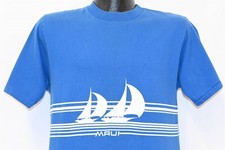vtg 90s MAUI HAWAII SAILBOAT OCEAN BEACH TOURIST WRAP AROUND VACATION t-shirt M