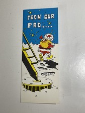 Estes Flying Model Rocket From Our Pad Xmas Card EX  Rocketry Rare Astron