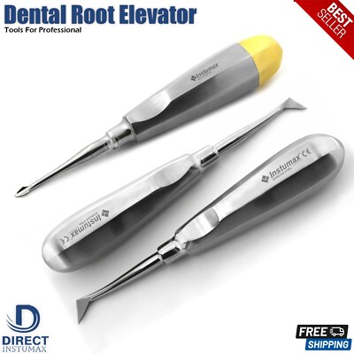 GERMAN 8 PC STRAIGHT DENTAL SURGERY EXTRACTING LUXATING APICAL ROOT TIP ELEVATOR