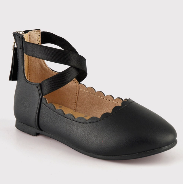 girls ankle strap flats