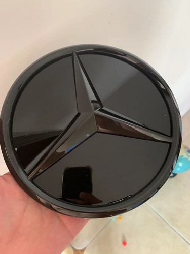 Für Mercedes-Benz 2019-2024 W177 W247 W118 Front grill Logo Schwarz Stern Emblem - Bild 10 von 11