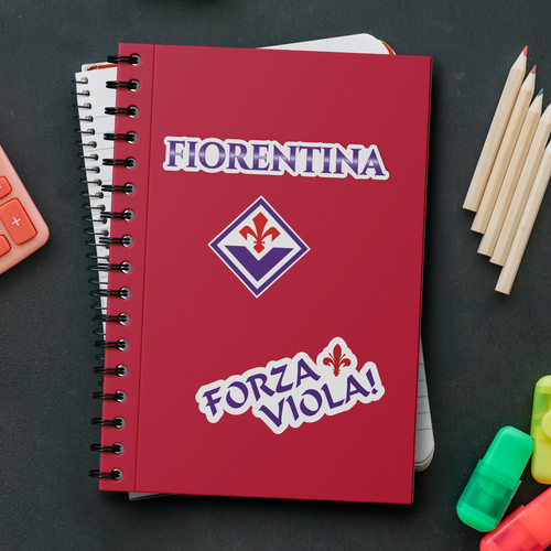 ADESIVI SQUADRE CALCIO FIORENTINA Stickers Football Club Sport Team Serie A - Imagen 4 de 4