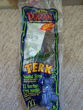 Disney's Tarzan - Terk Gorilla Sound Straw McDonald's 1999 Sealed Vintage