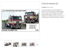 CTM030 PETERBILT 352 COE PHOTO ETCHED DRESS UP KIT