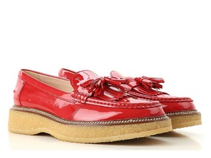 womens red loafers uk