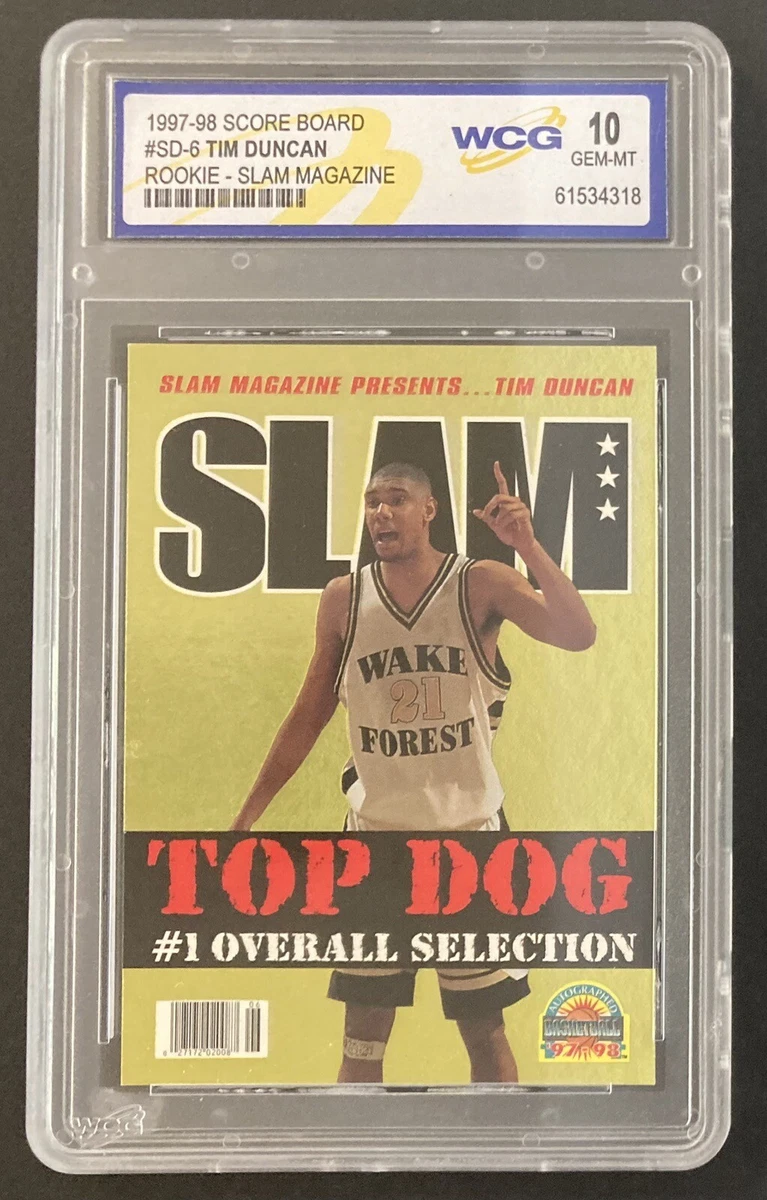 1997 Score Board Autographed Basketball - Tim Duncan #SD6 for sale