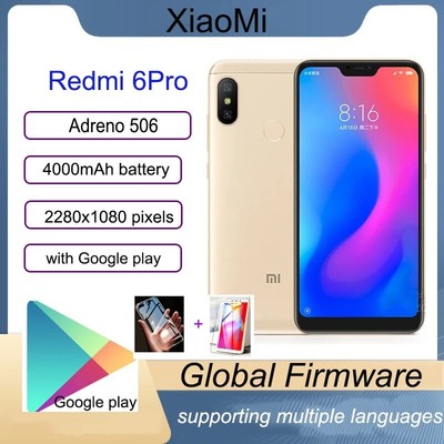 New Xiaomi Redmi 6 Pro / Mi A2 lite 4000 mAh CellPhone Dual SIM Global Firmware