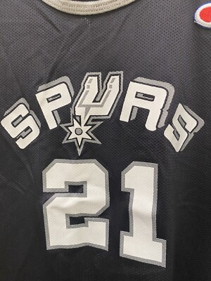 Tim Duncan #21 San Antonio Spurs Champion NBA Jersey Youth XL 18