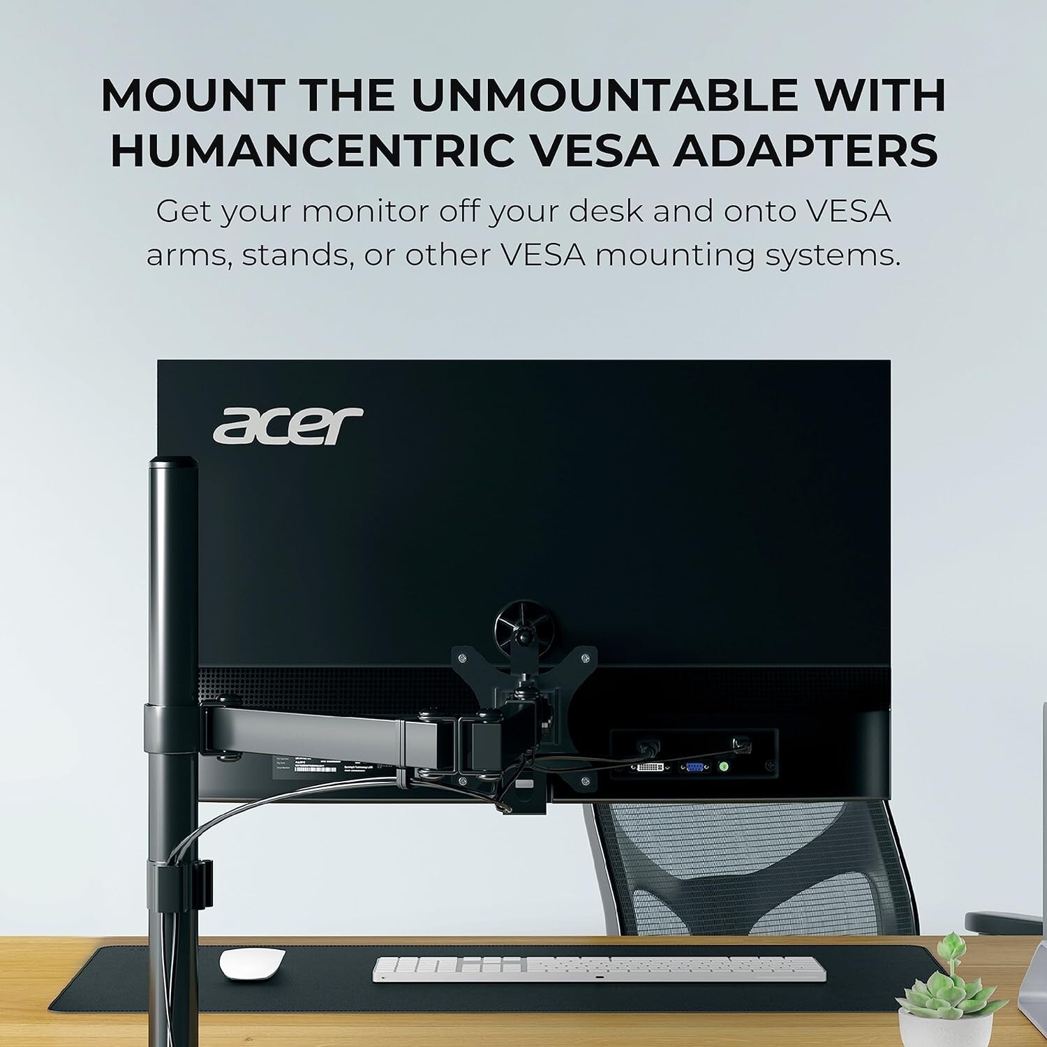 Humancentric VESA Mount Adapter Bracket for Acer Monitors R240HY Bidx