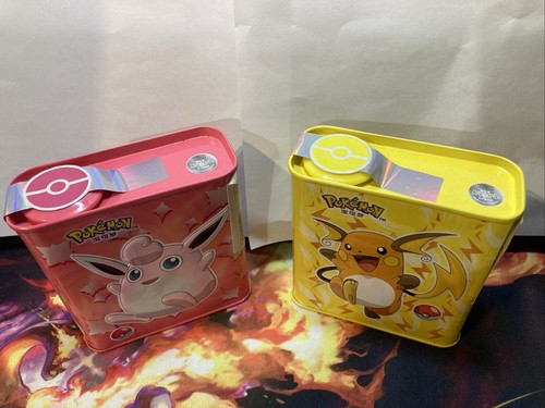 Botes de goma de hojalata Pokémon Pokémon nuevos Pikachu Jigglypuff RARO - Imagen 3 de 5