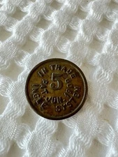 S.L. Profffitt 1909 Ingle System Good For 5 Cents In Trade Token