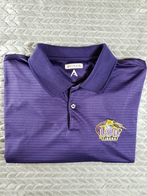 lsu golf polo