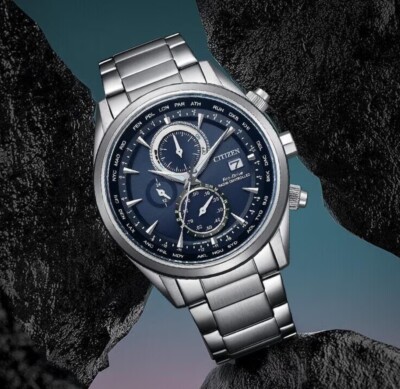 Citizen AT8260-85L Eco-Drive Radio Controlled Blue Perpetual