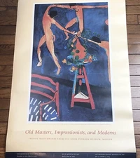 Old Masters Impressionists and Moderns Matisse Art Exhibit Poster Pushkin Moscow