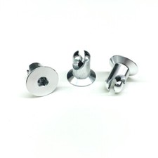 Quarter Turn Hex Head DZUS Button Fasteners - 600 Flat 10pk