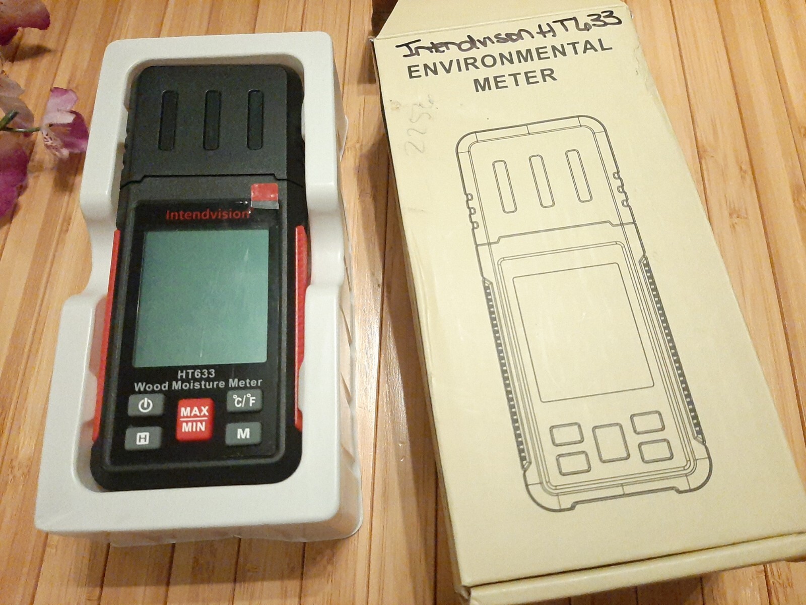 Intendvision HT633 Wood Moisture Meter for Firewood Drywall Wood Mortar