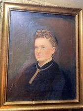 Vintage Nendel American School "Portrait Of A Woman" Oil Painting -Signed/Framed