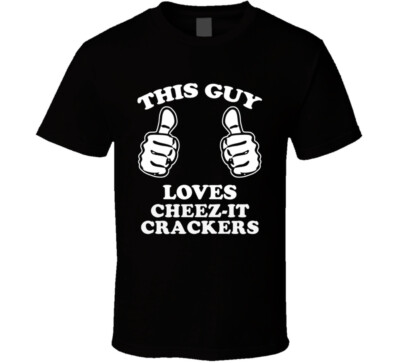 This Guy Loves Cheez-It Crackers Fun Retro Favorite Food T Shirt