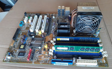 ASUS P5GDC-PRO Motherboard with Pentium 4 CPU 2.8 GHz 3GB RAM Heatsink and Fan