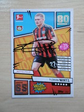 Florian Wirtz autograph signed TC Topps UEFA Champions Bayer 04 Leverkusen 21/22