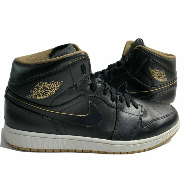 Size 13 - Jordan 1 Retro Black Gold for 