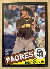 2020 Topps black 1985 rc TRENT GRISHAM #ed 18/299! San Diego Padres