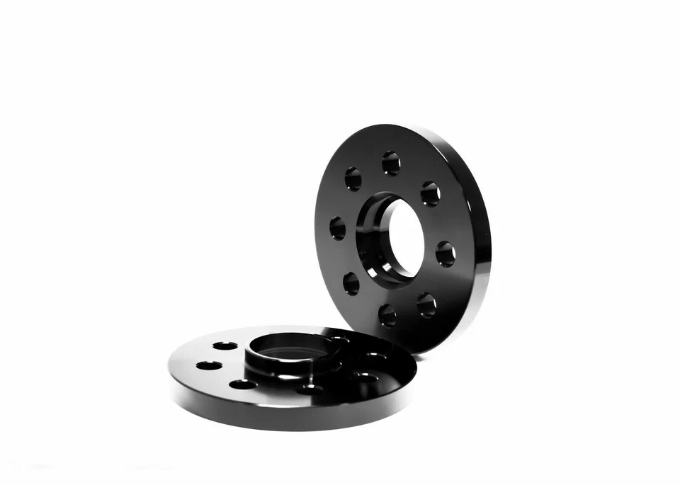 4PC 4x100 57.1mm BLACK Hubcentric Wheel Spacers 12mm BMW 4 Lug Models W/ bolts - Image 2 of 4