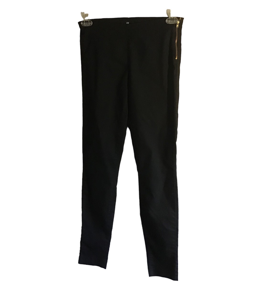 H&M Women's Black Dress Pants Skinny Leg Side Zip Size 8 | eBay