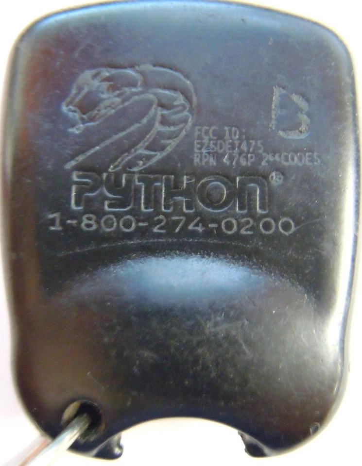 EZSDEI475 RPN 476P Keyless remote starter car Python 1 WAY GREEN LED key fob OEM - Image 2 of 4