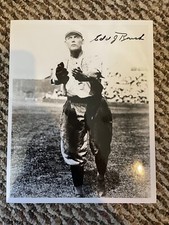 EDD ROUSH SIGNED AUTOGRAPHED 8x10 PHOTO CINCINNATI REDS HOF LEGEND
