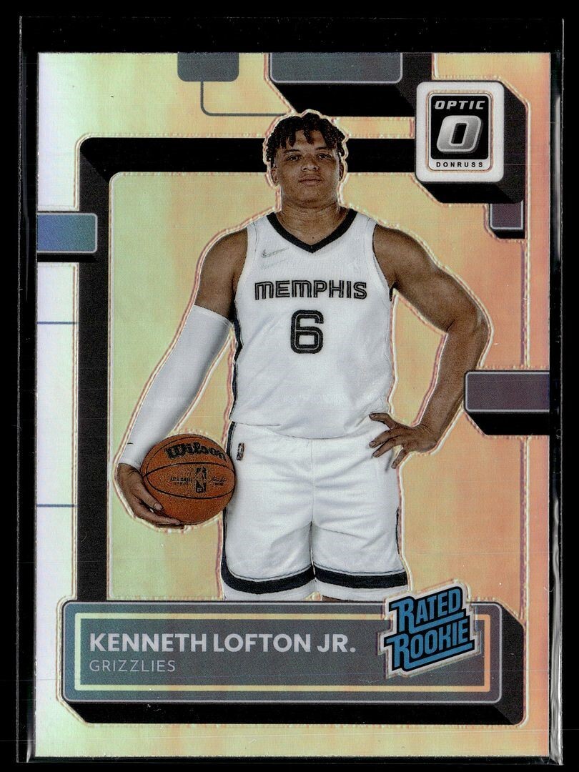 2022-23 OPTIC HOLO SILVER RATED ROOKIE 202 Kenneth Lofton Jr. Memphis Grizzlies