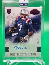 Jacoby Brissett 2016 Panini Honors Ruby Rc Auto 69/75 Rookie Patriots Card SEAL