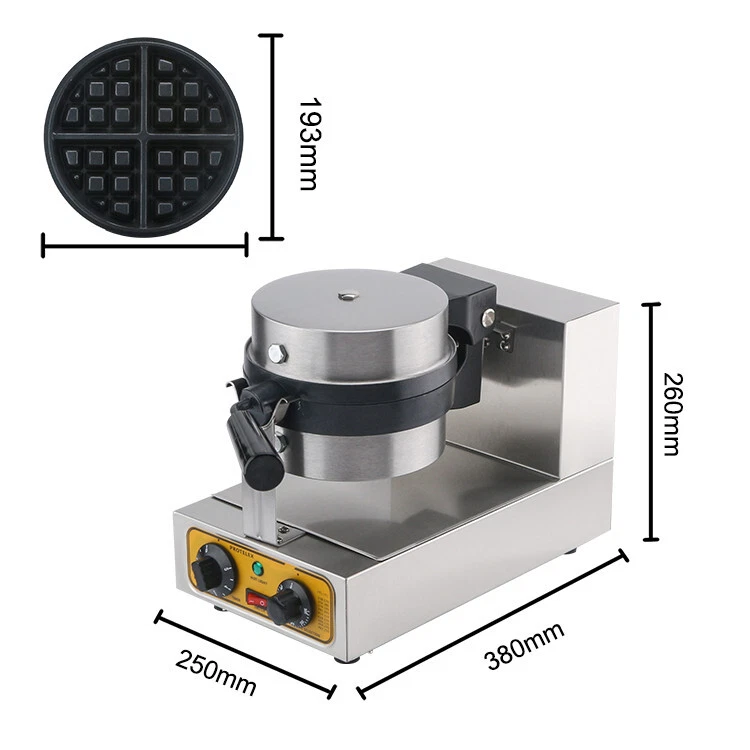 Profi Waffeleisen Waffelgerät Waffelautomat Waffle Maker Belgische Waffel 1300W - Bild 2 von 4