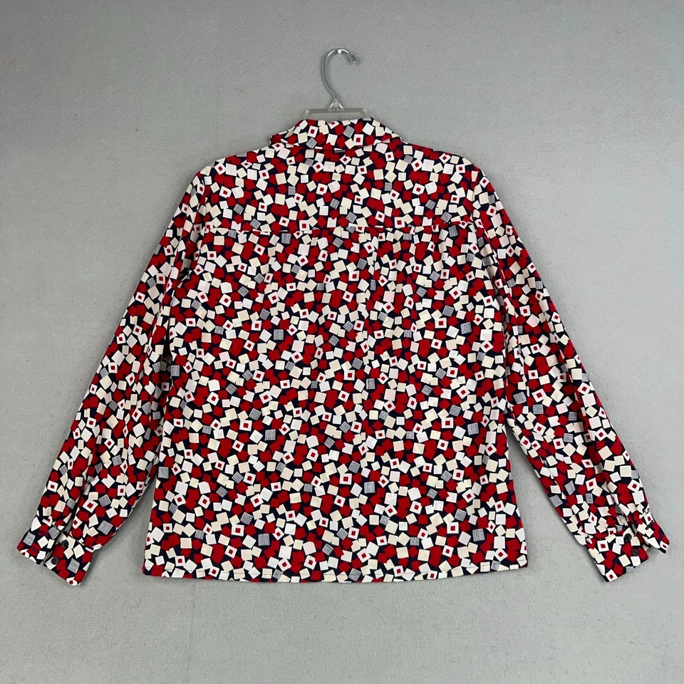 Camisa Pendleton Vintage Mujer 10 Cuadrados Rojos Ditzy Estampado Country Sophisticates Foto 4 de 4