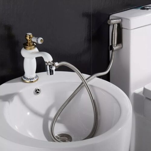 Toilet Bathroom Brass Sink Valve Diverter Faucet Splitter Hose Adapter M22xm24 - Bathroom Sink Tap Adapter