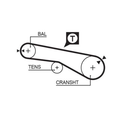 Timing Belt Fits Hyundai H-1 H100 PORTER Opt2/2 Balance Shaft 2.4 G4CS SX4705