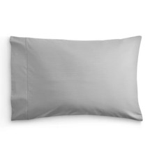 Hotel Style 600 Thread Count Silver Striped Cotton Pillowcase size Standard/Q