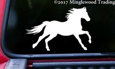 Horse Vinyl Decal V2  Running Farm Mane Tail Equestrian Riding Die Cut Sticker