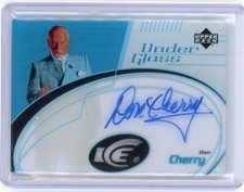 2003-04 UPPER DECK ICE UNDER GLASS DON CHERRY AUTOGRAPH UG-DC