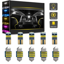 10pcs LED Interior Lights Bulbs Kit Map Dome License Plate Lamps T10 31mm 4Color