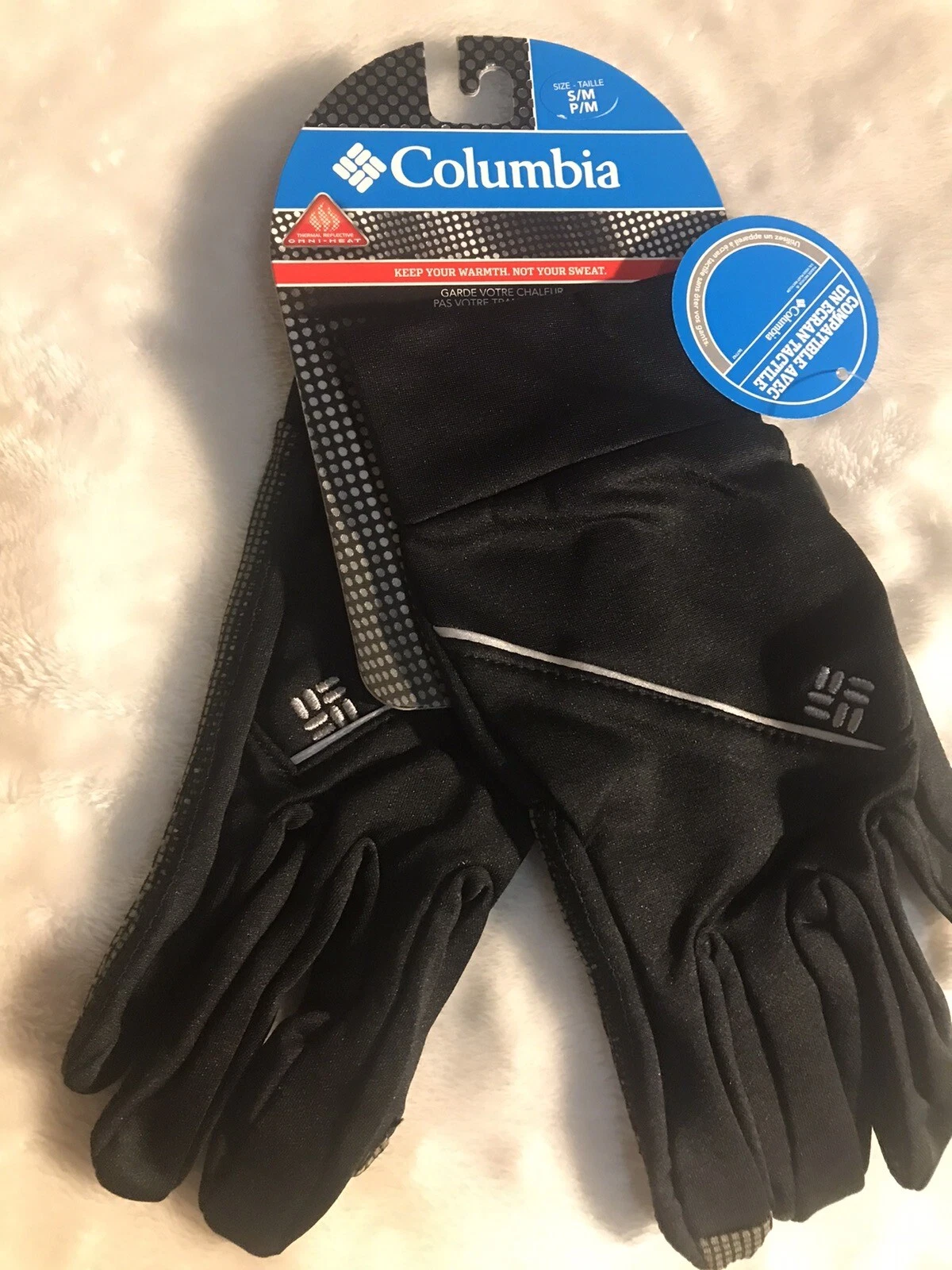 Columbia Gloves Mens Compatible Avec Un Ecran Tactile CM9038-010 Black (SM)
