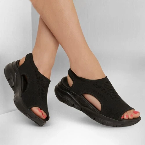 Womens Casual Orthopedic Wedge Sandals Slingback Walking Flat Shoes Summer Size - Picture 9 of 20