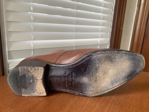 EDICIÓN LIMITADA CUERO EXÓTICO | ZAPATOS FERRAGAMO 9.5EE TRAMEZZA MONK CORREA - Imagen 13 de 15
