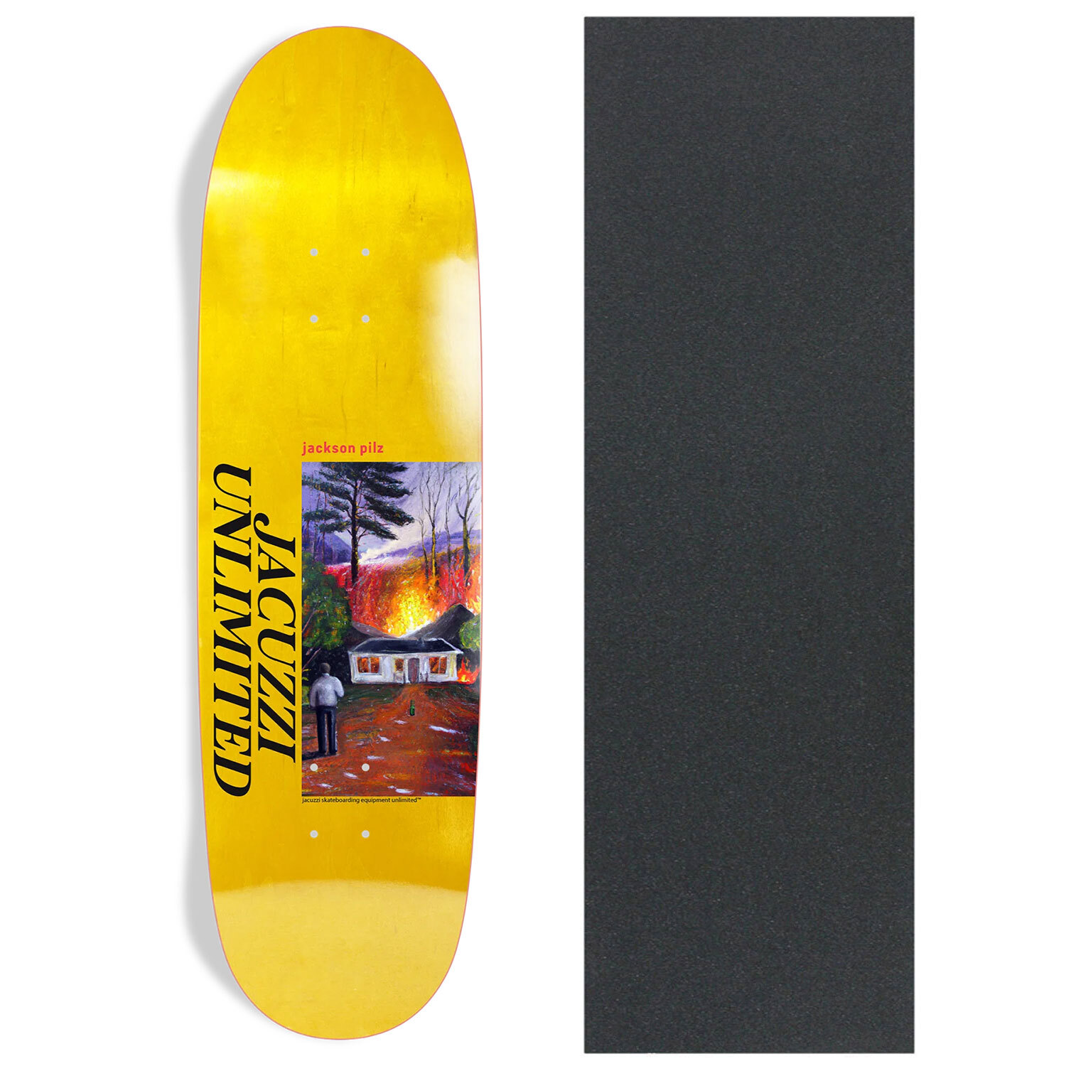 Jacuzzi Skateboard Deck Jackson Pilz Lawn Fire 9.125