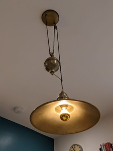 The French House Raw Brass Rise And Fall Pendant Light New Never Fitted Ebay The French House Raw Brass Rise And Fall Pendant Light New Never Fitted Ebay